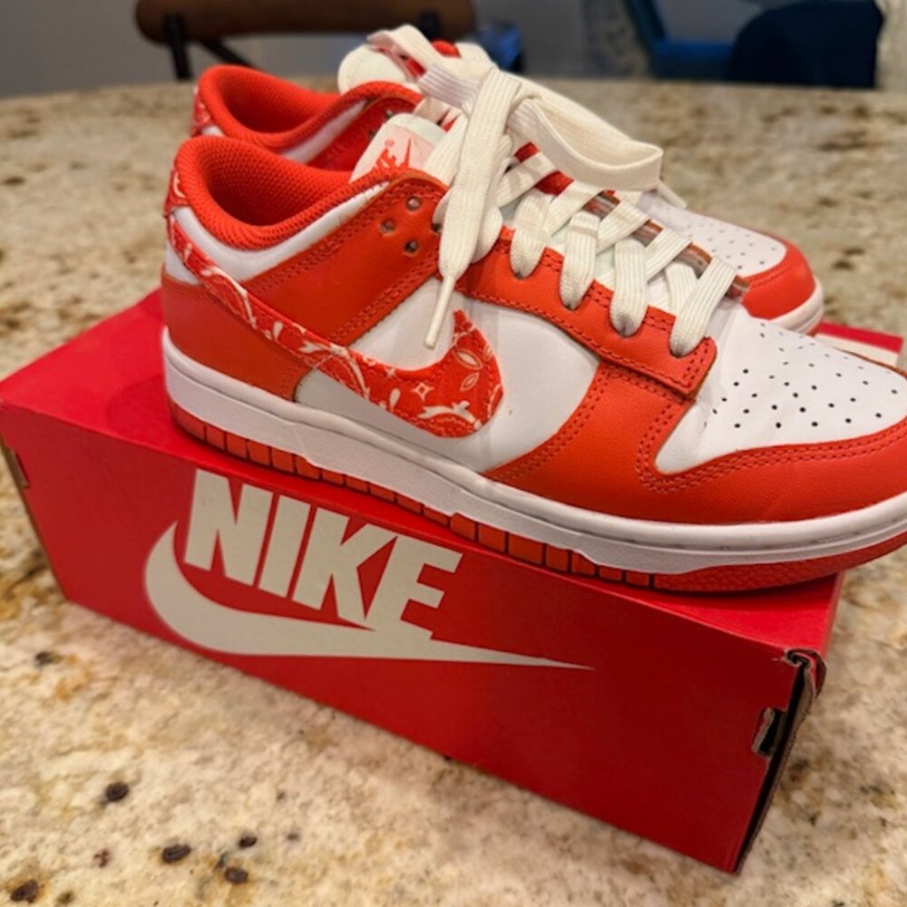 Nike Dunk Low Essential Paisley Pack Orange Women's 6.5 DH4401-103